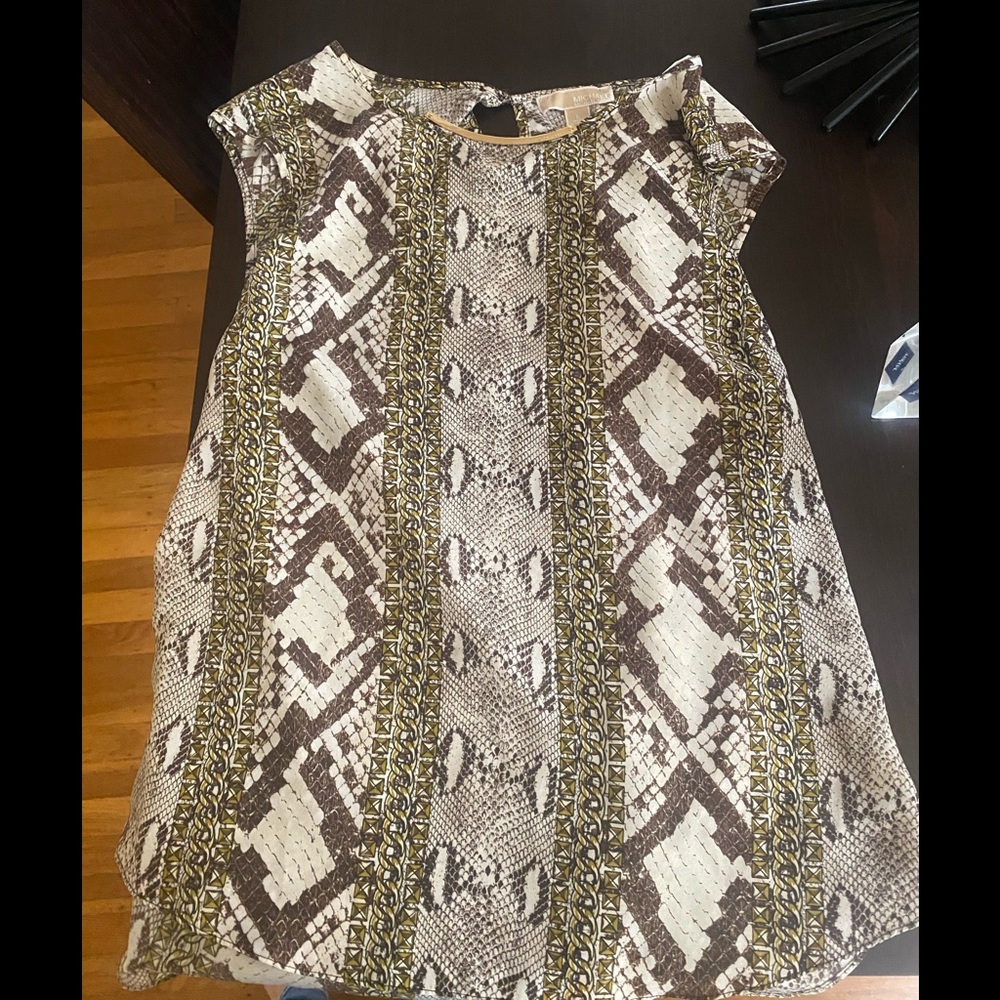 Michael Kors, Size Large, snake print blouse